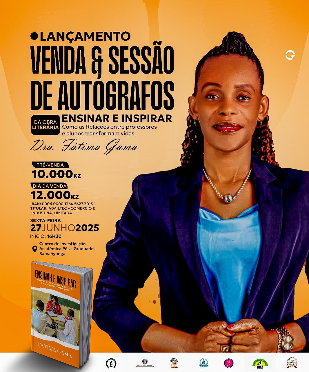 Fátima Gama Lança Obra “Ensinar e Inspirar” sobre o Poder Transformador da Educação